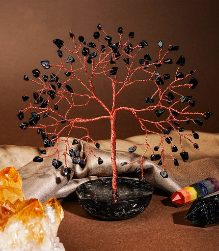 Black Obsidian Orgone Base Tree