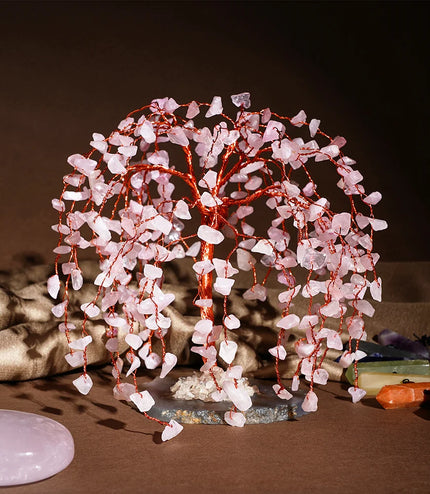 Rose Quartz Willow Tree