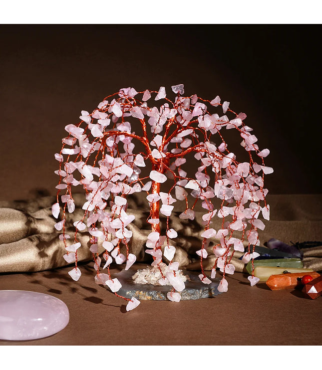 Rose Quartz Willow Tree