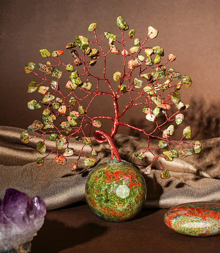 Unakite Ball Base Tree