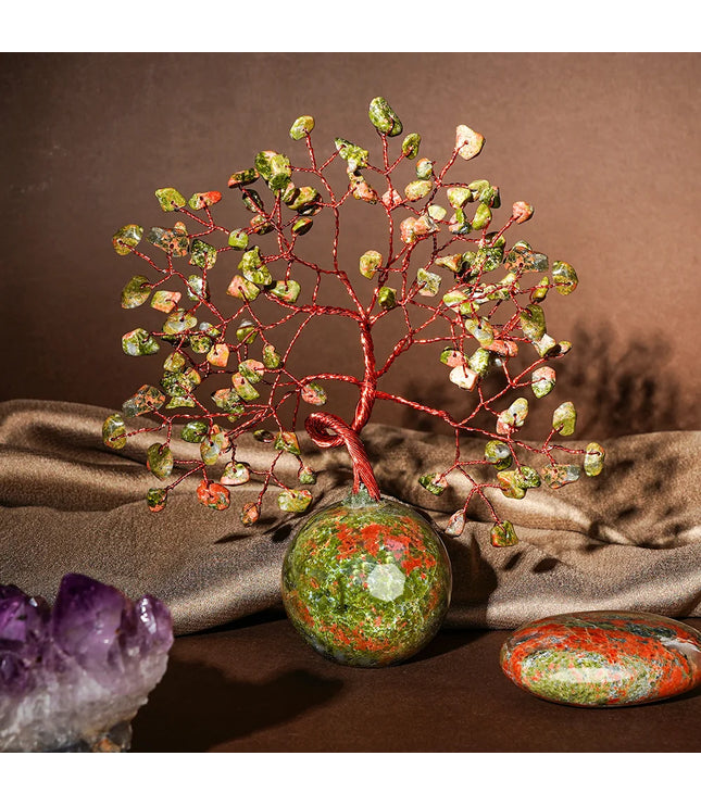 Unakite Ball Base Tree