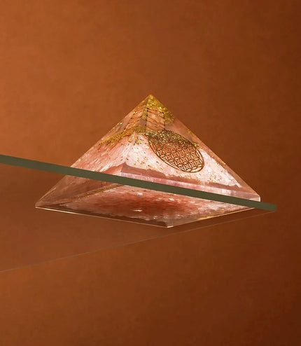 Rose Quartz Orgonite Pyramid