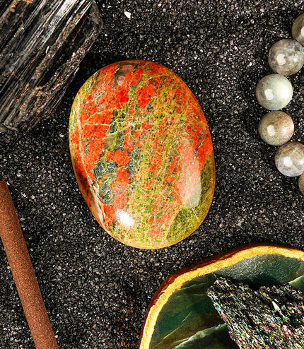 Unakite Palm Stone