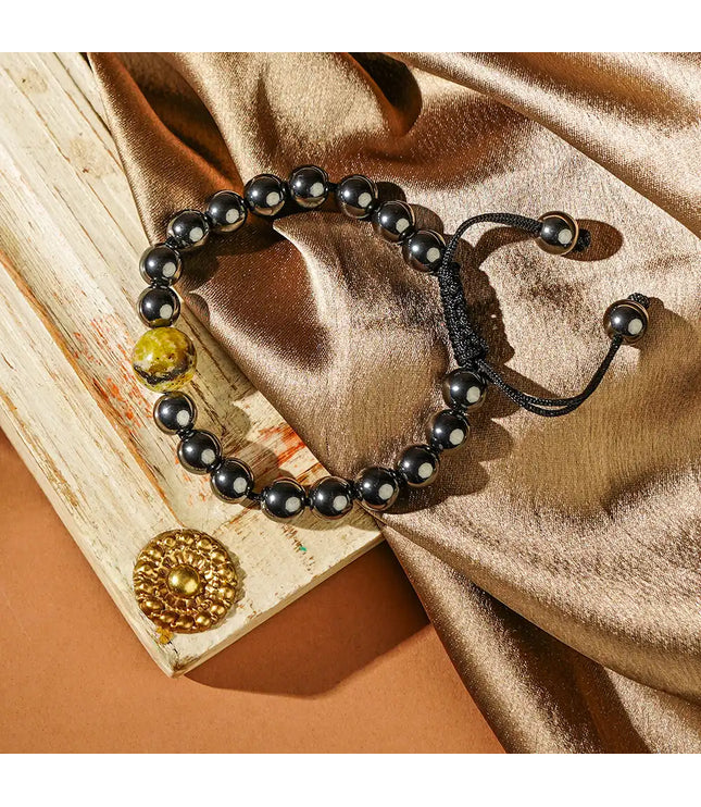 Hematite & Serpentine Bracelet