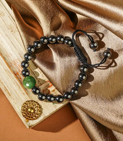 Hematite Bracelet with Green Aventurine