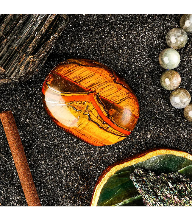 Tiger Eye Palm Stone