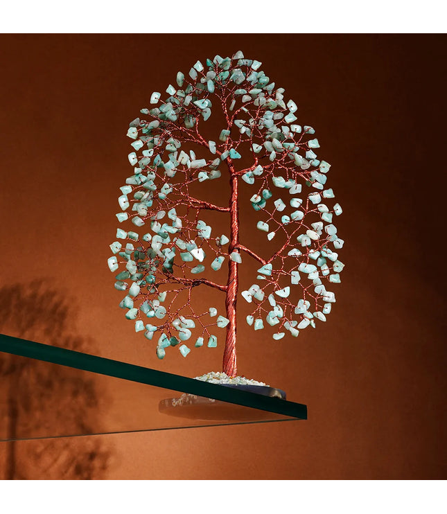 Amazonite Slice Base Tree