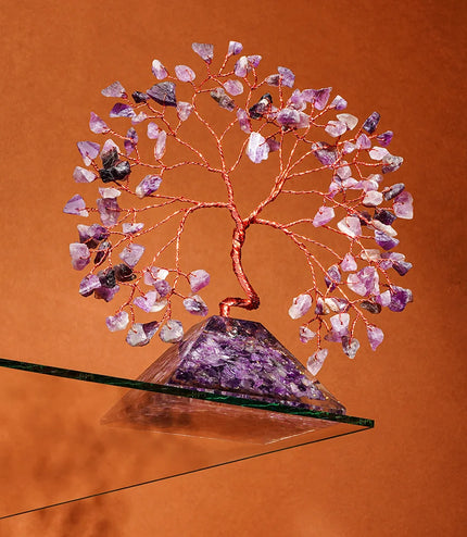 Amethyst Pyramid Base Tree