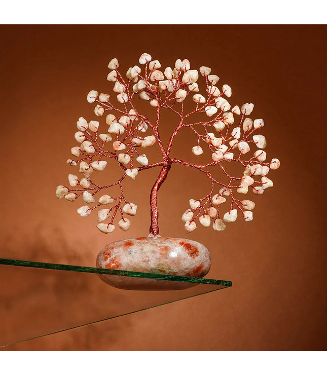 Sun Stone Palm Stone Base Tree