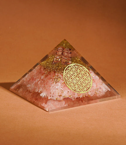 Rose Quartz Orgonite Pyramid