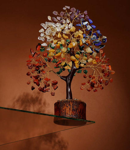 7 Chakra Wooden Base Tree