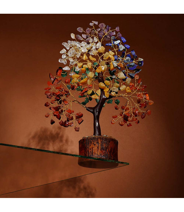 7 Chakra Wooden Base Tree