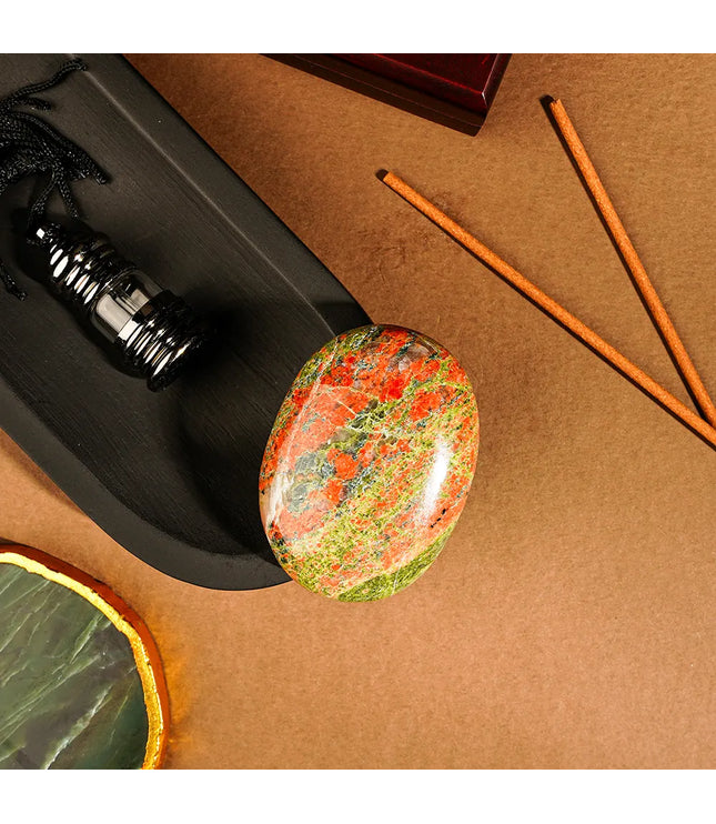 Unakite Palm Stone