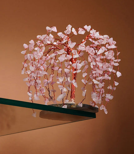 Rose Quartz Willow Tree