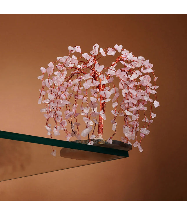 Rose Quartz Willow Tree