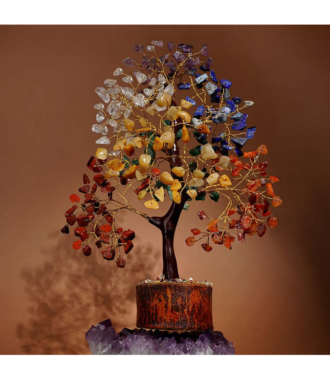 7 Chakra Wooden Base Tree