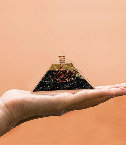 Black Tourmaline Orgonite Pyramid