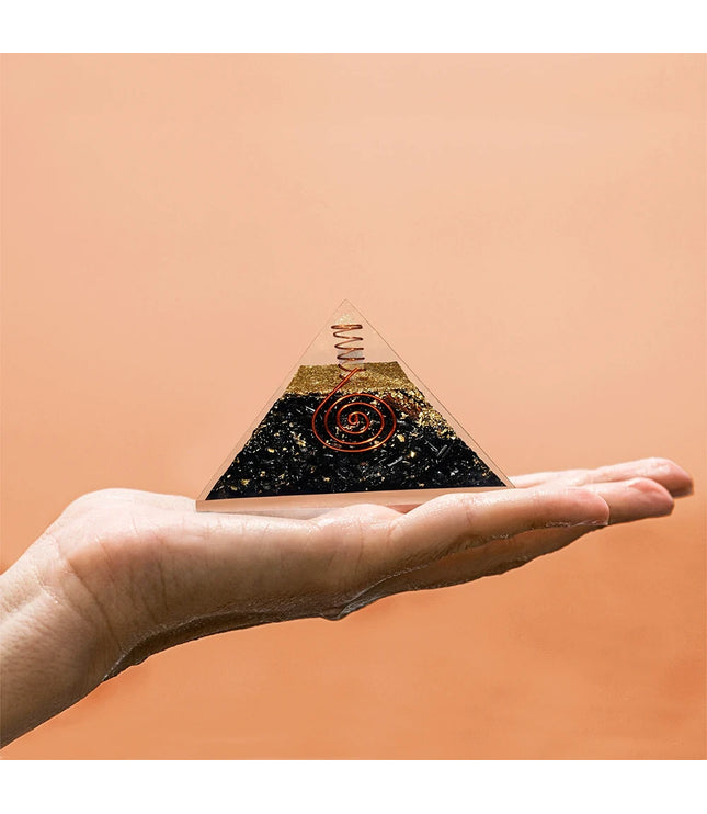 Black Tourmaline Orgonite Pyramid
