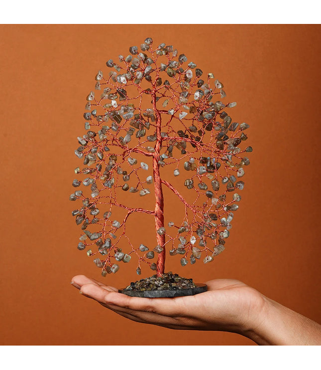 Labradorite Slice Base Tree