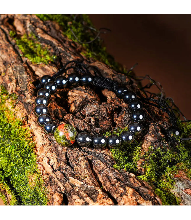 Hematite & Unakite Bracelet