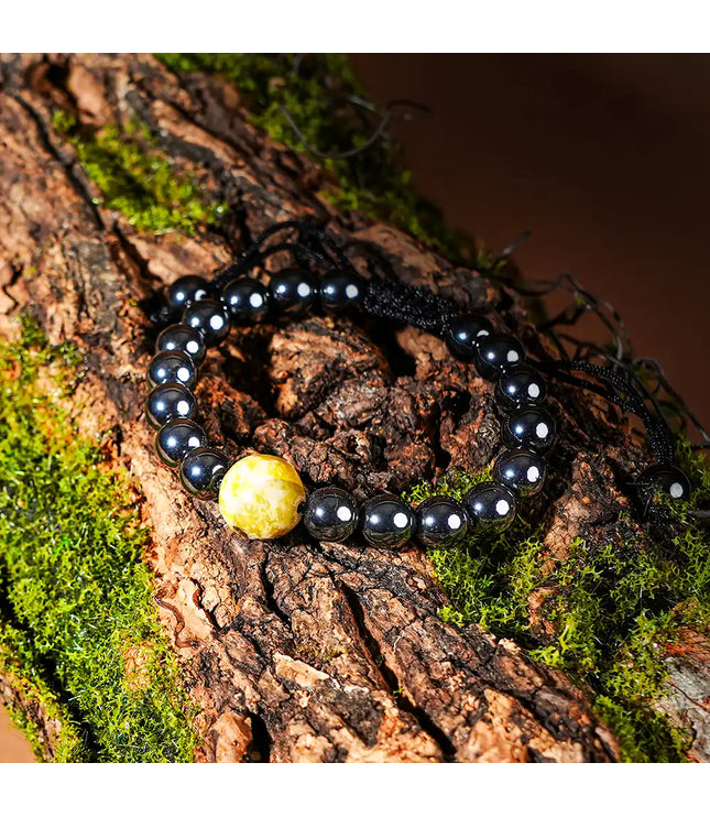 Hematite & Serpentine Bracelet