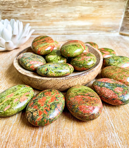 Unakite Palm Stone