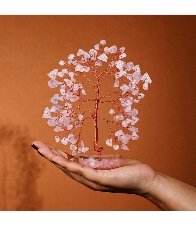 Rose Quartz Orgone Base Tree