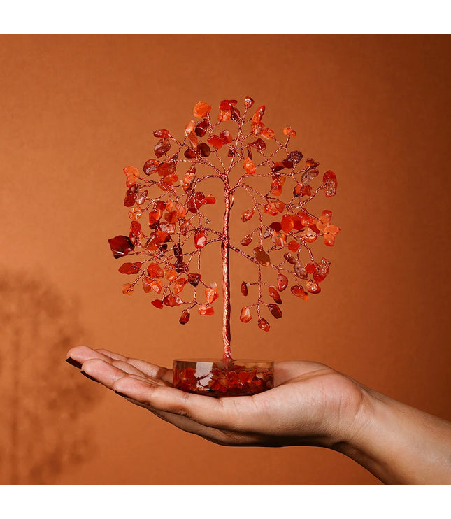 Carnelian Orgone Base Tree