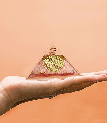 Rose Quartz Orgonite Pyramid