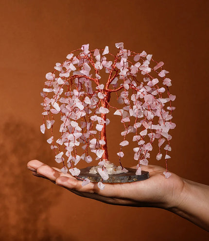 Rose Quartz Willow Tree