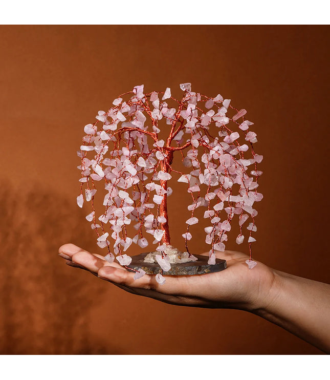 Rose Quartz Willow Tree