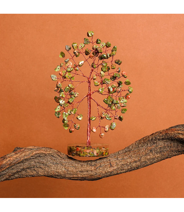 Unakite Orgone Base Tree