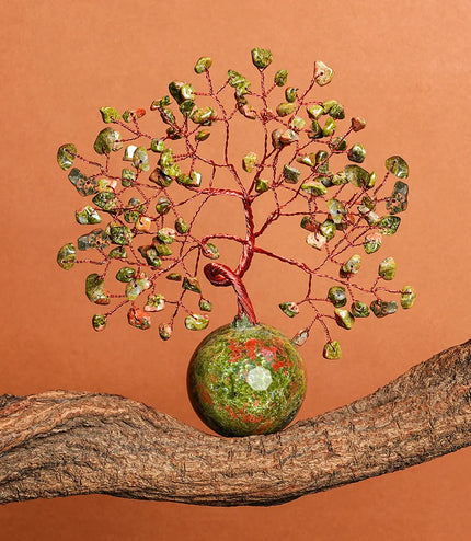 Unakite Ball Base Tree