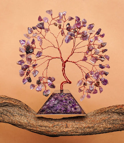 Amethyst Pyramid Base Tree