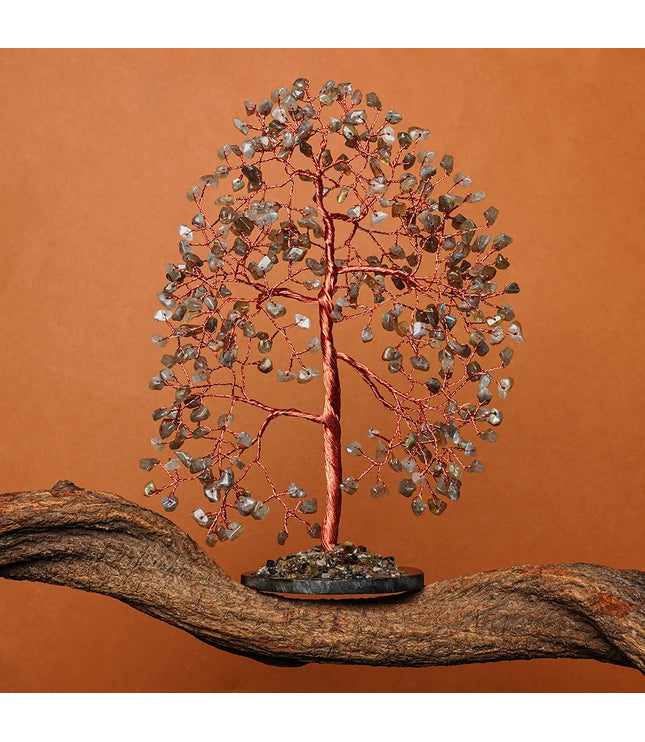 Labradorite Slice Base Tree