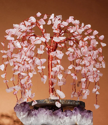 Rose Quartz Willow Tree