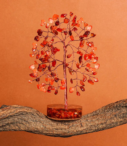 Carnelian Orgone Base Tree