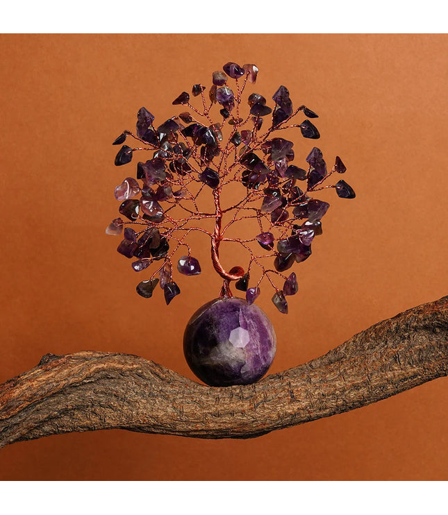 Amethyst Crystal Ball Base Tree