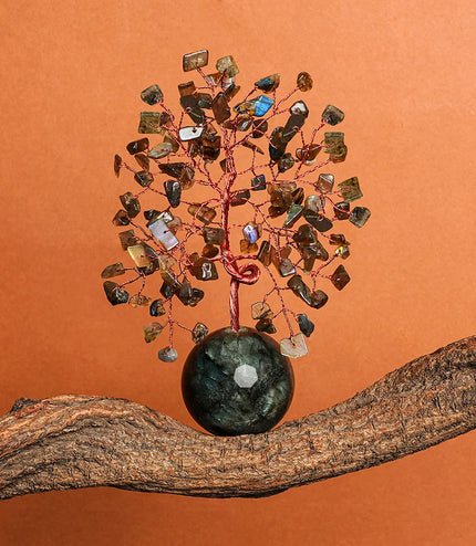 Labradorite Ball Base Tree