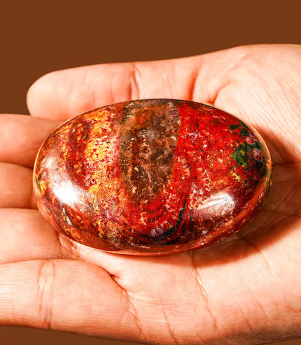 Red Jasper Palm Stone