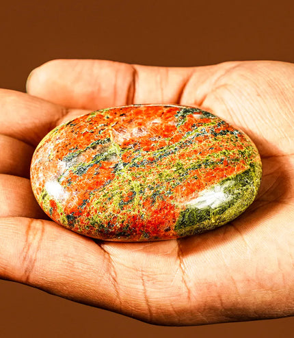 Unakite Palm Stone