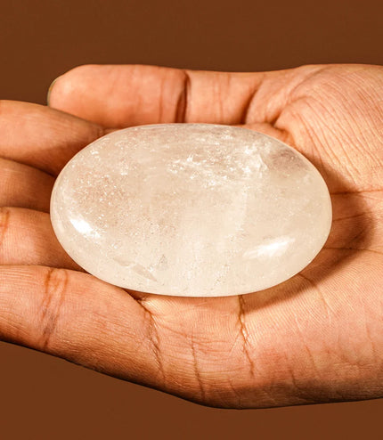 Clear Quartz Palm Stone