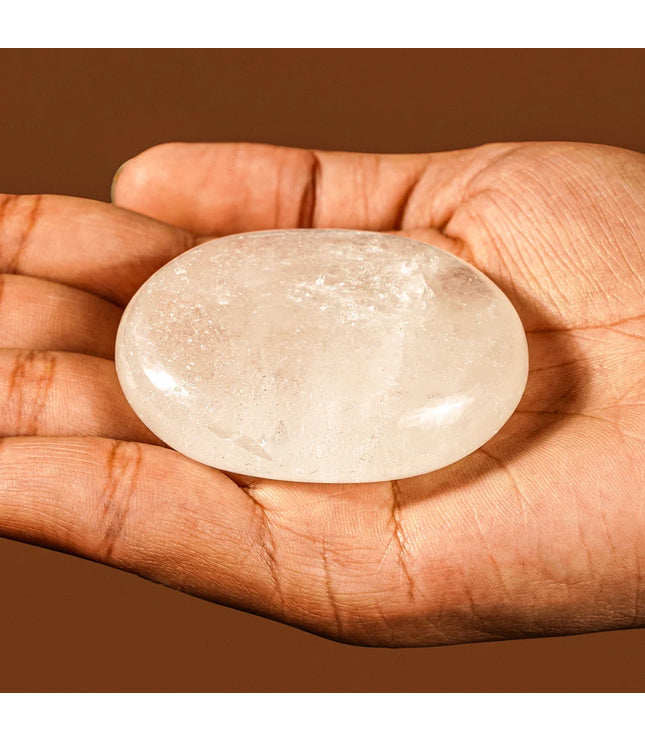 Clear Quartz Palm Stone