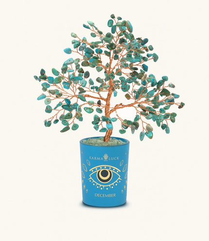 crystal tree blue
