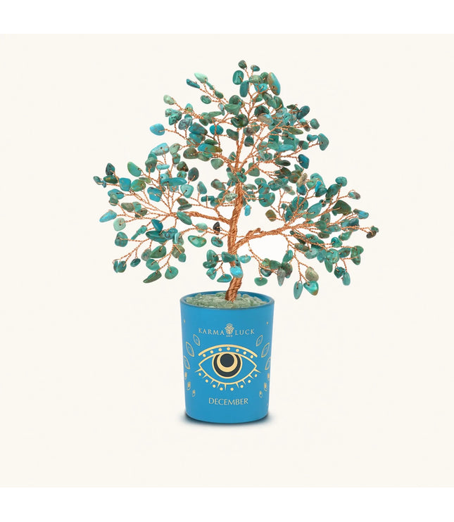 crystal tree blue