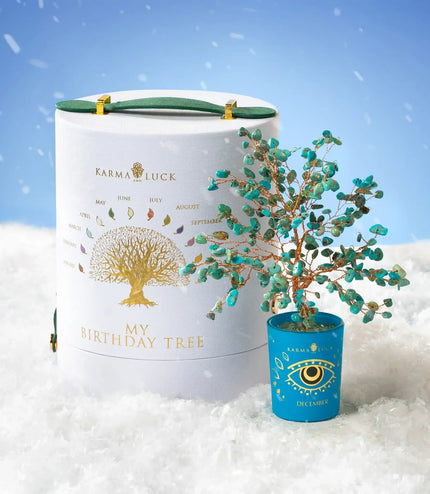 crystal tree blue