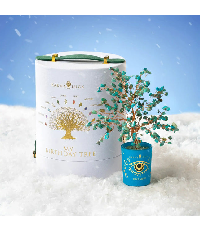 crystal tree blue